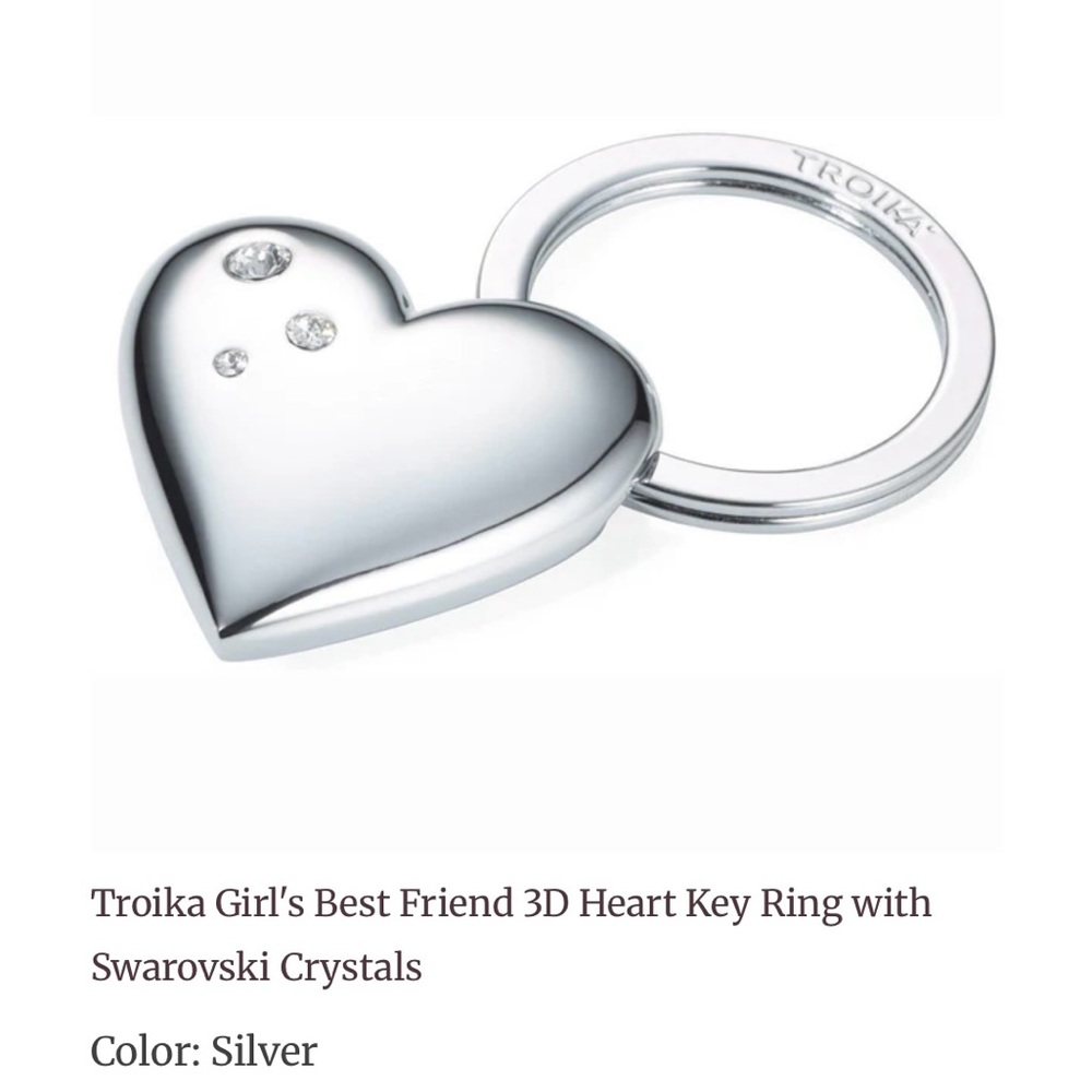 Silver Heart Keyring - Picture 5 of 14